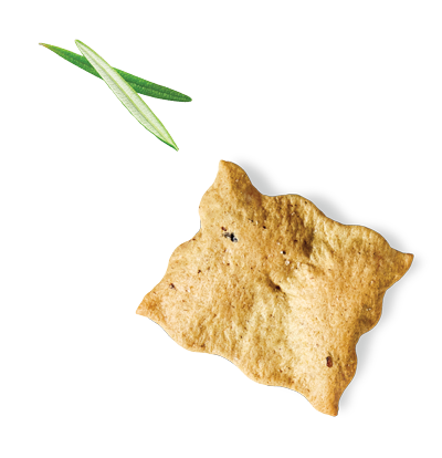 Snacks and olive leaves